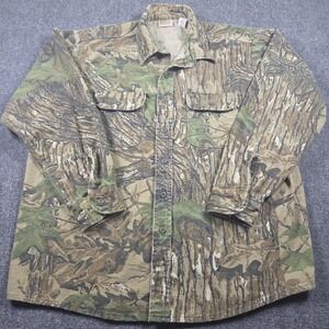 Vintage Five Brother Shirt Mens XLT Realtree 90s Camo Hunting Flannel Outdoor